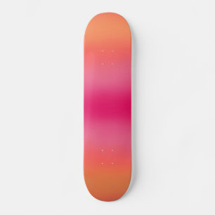 Skateboard Ombré rose orange