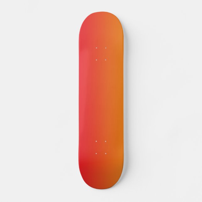 Skateboard Ombre rouge et orange (Recto)