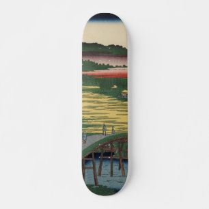 Skateboard Omokage Bridge Vintage Ukiyo-e Art japonais