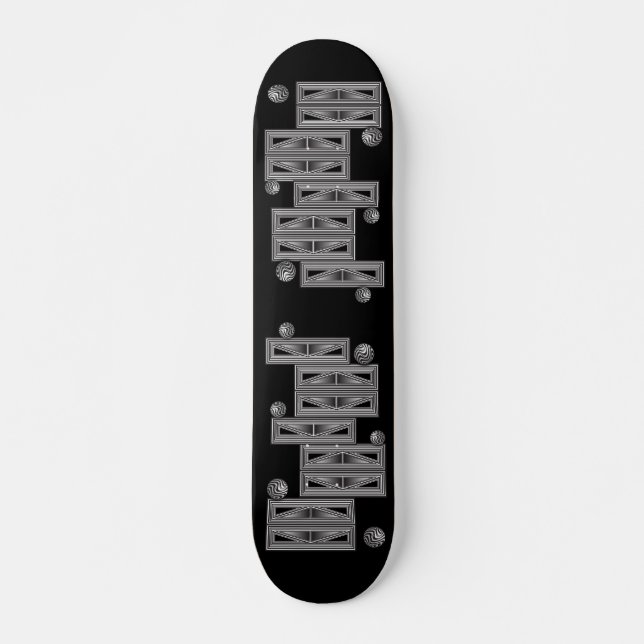 Skateboard Optique via Formes (Devant)