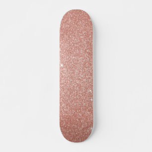 Skateboard Or rose - rougissent les parties scintillantes et
