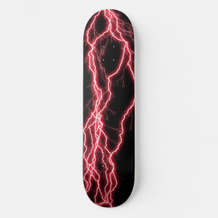 Skateboard Orage Électrique Rouge