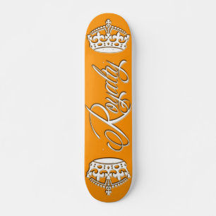 Skateboard Orange de plate-forme de planche à roulettes de po