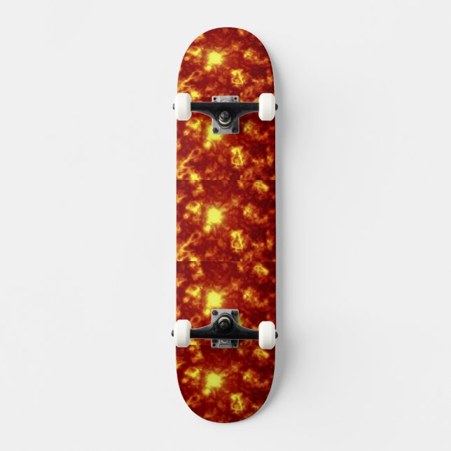 Skateboard Orange et jaune (Recto)