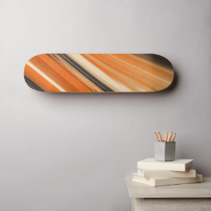 Skateboard orange et noir