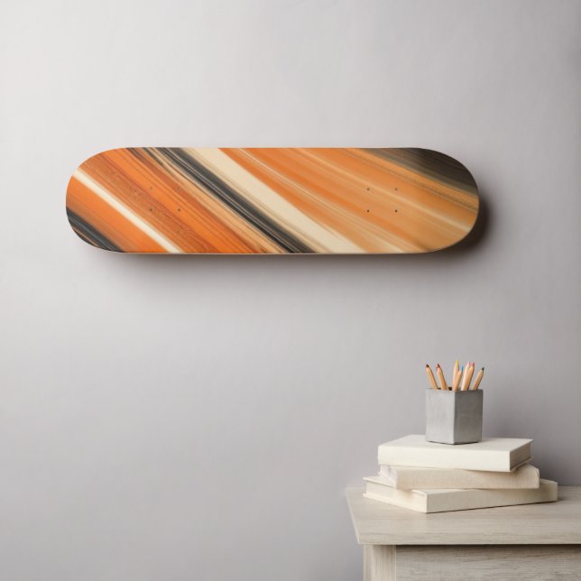Skateboard orange et noir (Art mural (Horz))