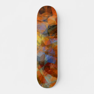 Skateboard Orange rouillé Conception abstraite moderne