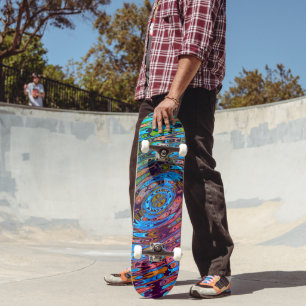 Skateboard Orbite cosmique Abstraite