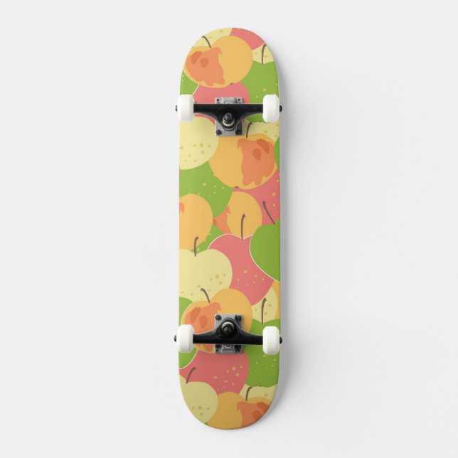 Skateboard Ornement avec des pommes (Recto)