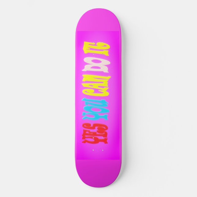 SKATEBOARD OUI, FAIS-IL RÉUSSIR ENCOURAGE MESSAGE GRAPHIQUE (Recto)