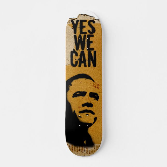 Skateboard OUI NOUS POUVONS - le carton sk8 de pochoir de