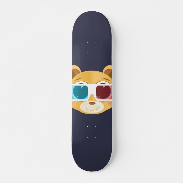 Skateboard Ours en peluche - 3D (Devant)