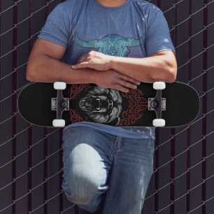 Skateboard Ours Viking Rugissant