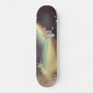 Skateboard OVNI Attaquer la Terre