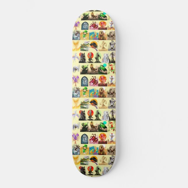 Skateboard P is for Phoenix Together on Yellow  (Recto)
