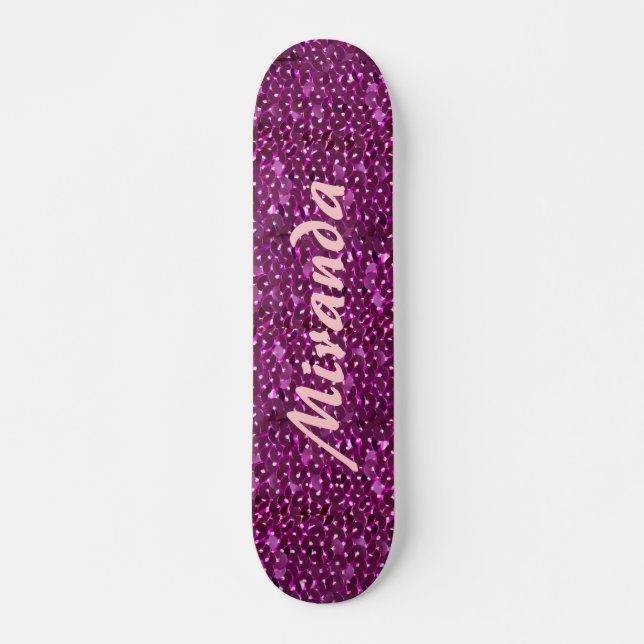 Skateboard Paillettes de scintillement (Devant)