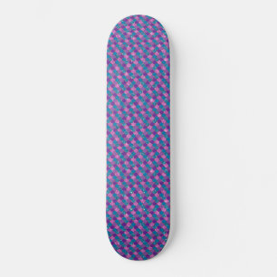 Skateboard Paillettes de Sirène Rose Bleu