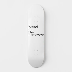 Skateboard pain au micro-ondes blanc basique