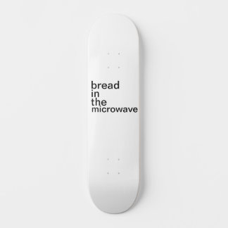 Skateboard pain au micro-ondes blanc basique
