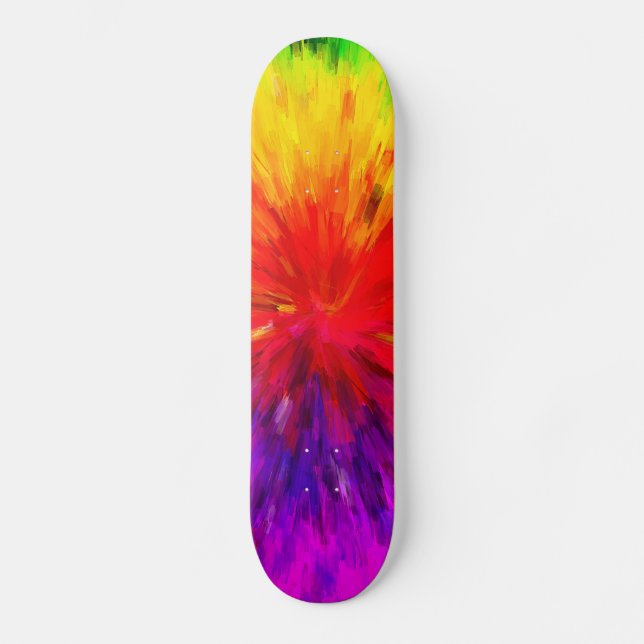 Skateboard Paint arc-en-ciel (Recto)