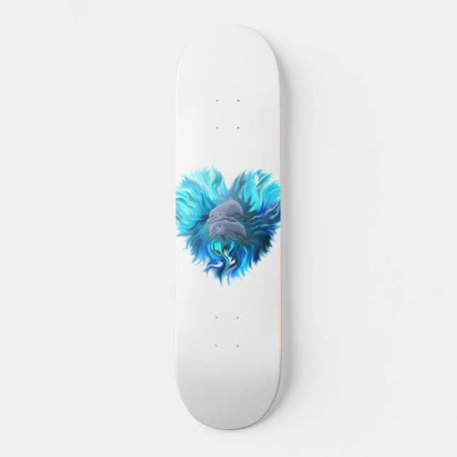 Skateboard Paire de dauphins (Recto)