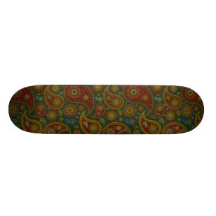 Skateboard Paisley foncé