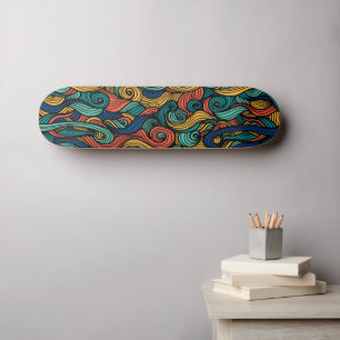 Skateboard Paisley haché