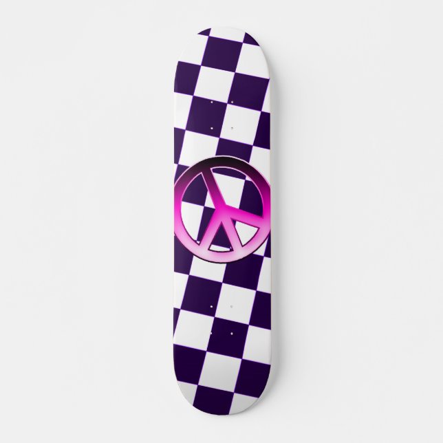 Skateboard Paix rose (Devant)