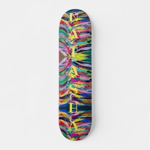 Skateboard Palette d'artiste colorée