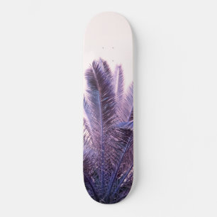 Skateboard Palm Feuille Beach Dream #1 #tropical #wall #art