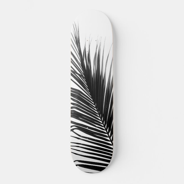 Skateboard Palm Leaf Noir & Blanc Délice #1 #tropical #wall (Recto)