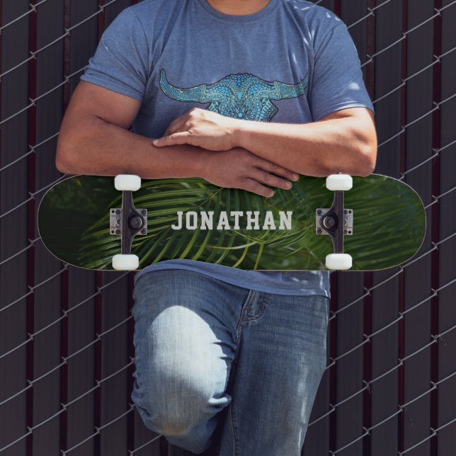 Skateboard Palmier tropical personnalisé (Extérieur 3)