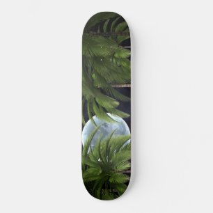 Skateboard Palmiers contre la lune