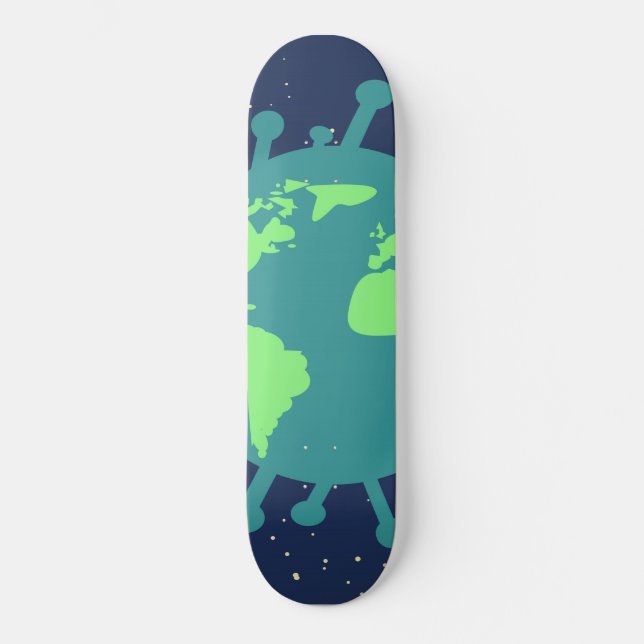 Skateboard Pandémie globale (Particule virale) (Infection vir (Recto)