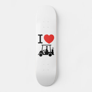 Skateboard Panier de golf I Heart (Love)