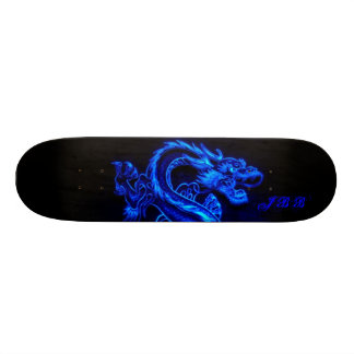 Skateboard Panneau BLEU de dragon
