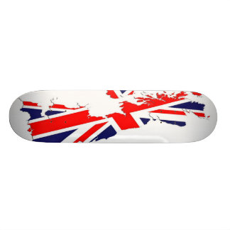 Skateboard Panneau BRITANNIQUE de patin de drapeau de carte