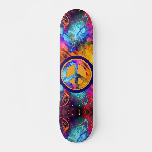 Skateboard Panneau de configuration Cosmic Blast Peace (Devant)