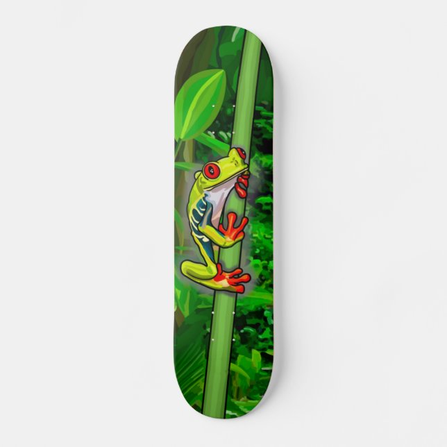 Skateboard Panneau de grenouilles arborescentes (Recto)