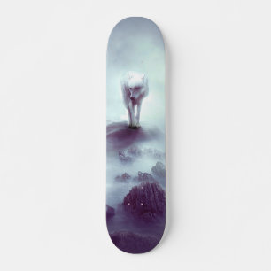 Skateboard Panneau de loup