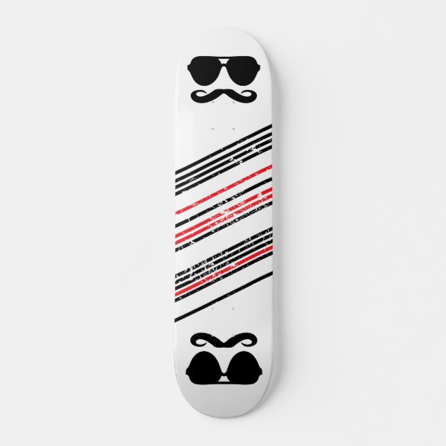 Skateboard Panneau de moustache (Devant)