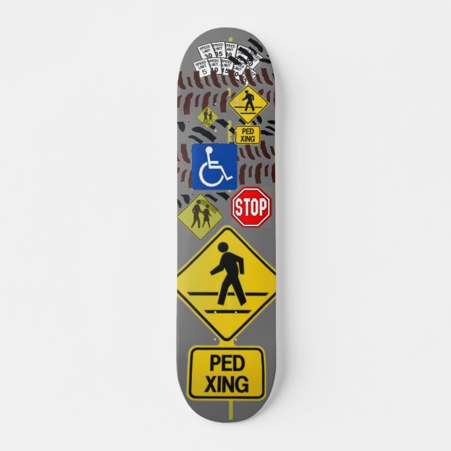 Skateboard Panneau de signalisation routière (Devant)