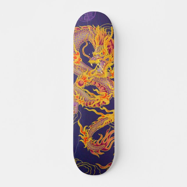 Skateboard Panneau fait sur commande de dragon royal (Devant)