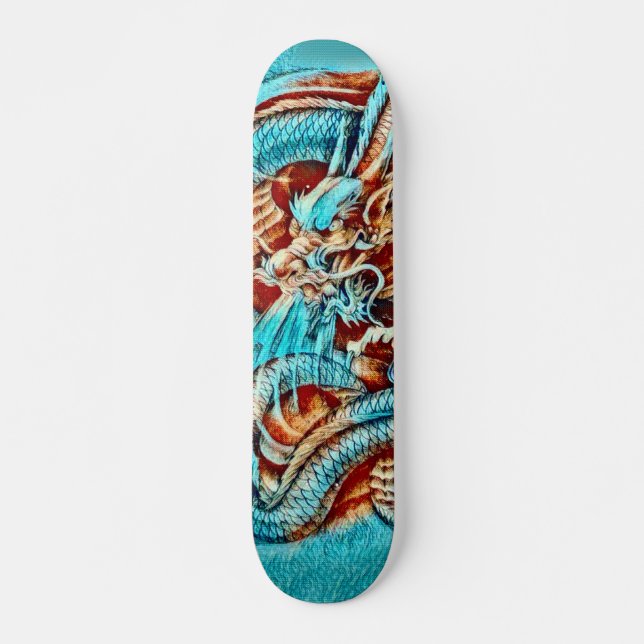 Skateboard Panneau fait sur commande de parc de dragon urbain (Devant)