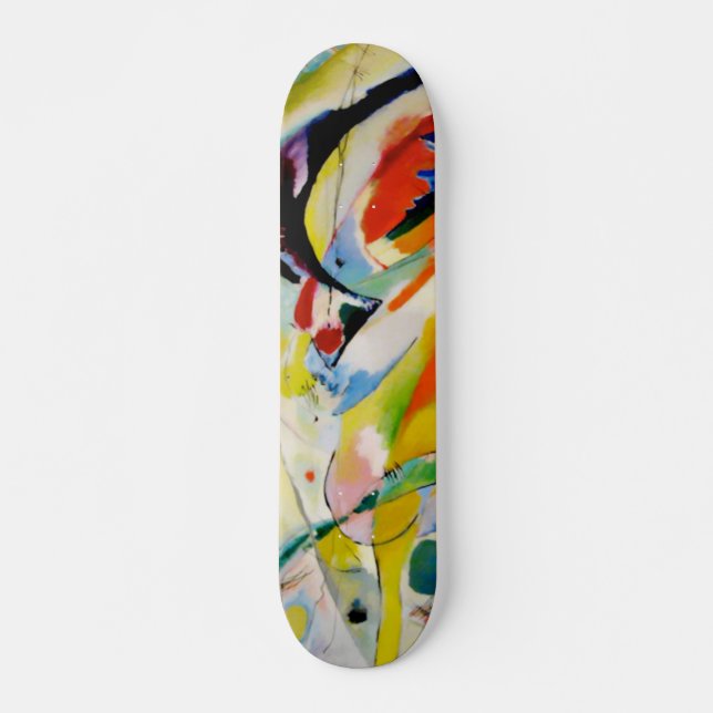 Skateboard Panneau mural abstrait PixDezines Kandinsky 1914 (Devant)