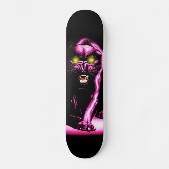 Skateboard panneau rose de panthère de durtfree (Recto)