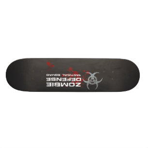 Skateboard Panneau tactique de peloton de la défense de zomb