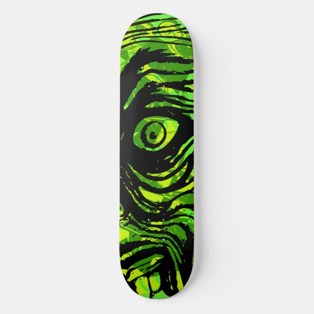 Skateboard Panneau vert de patin de zombi (Recto)