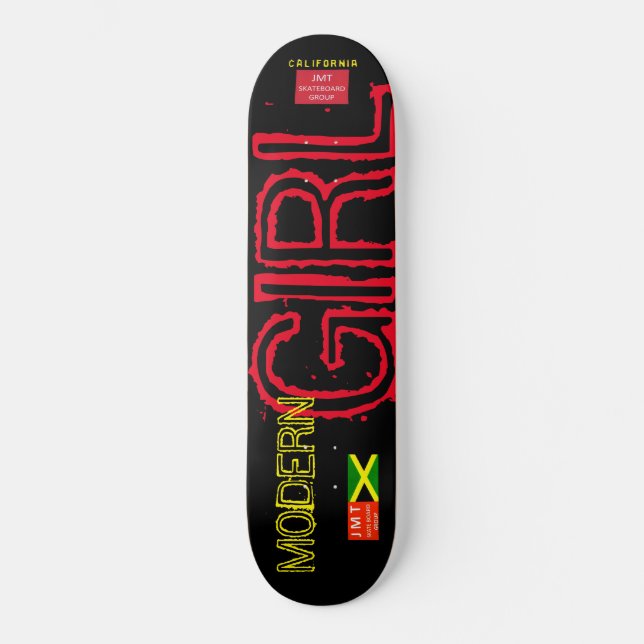 SKATEBOARD PANNEAUX DE SKATEBOARDS POUR FILLES MODERNES // JM (Recto)