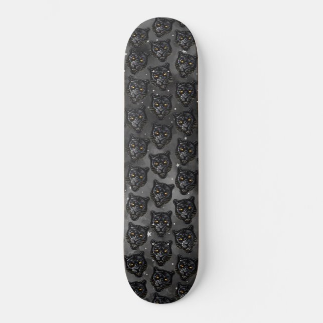 Skateboard Panthère noire (Recto)